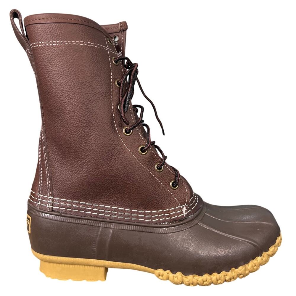 NWOT L.L. Bean Women’s Brown Shearling Lined Hunting Duck Boots Size 8